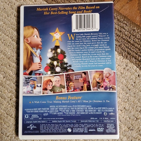 Mariah Carey's All I Want for Christmas is You DVD - Picture 2 of 5